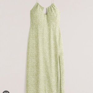 Abercrombie Key Hole Slip Dress | Thin Straps | Small | Green Dress